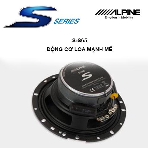 S-S65 Loa xe hơi đồng trục (toàn dải) 2 chiều 6.5 inch chính hãng Alpine