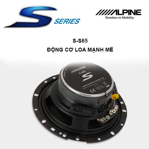 S-S65 Loa xe hơi đồng trục 2 chiều 6.5 inch chính hãng Alpine
