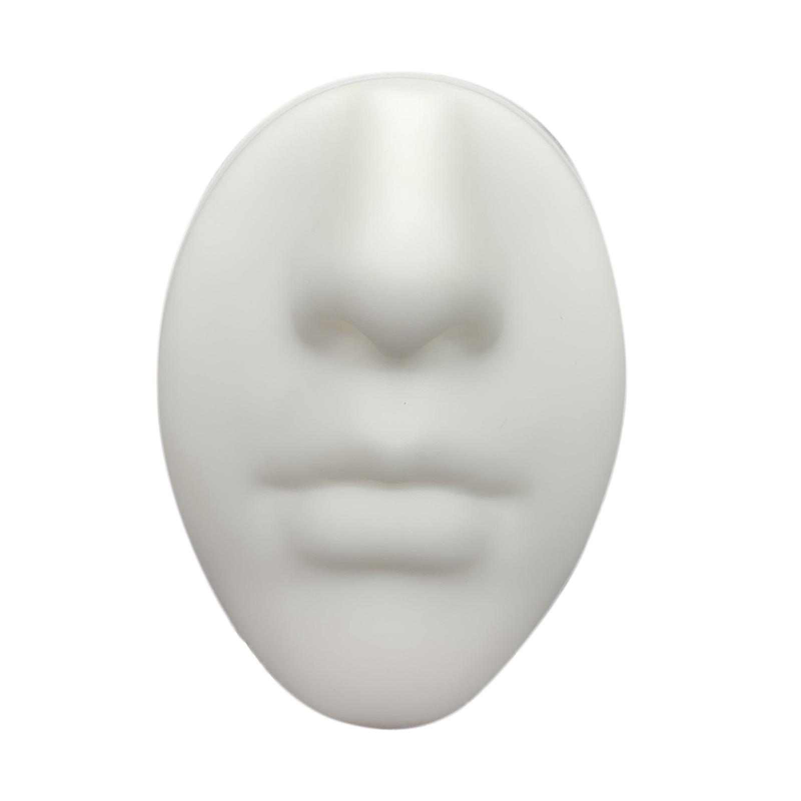 Silicone Face Model Portable Mannequin Flexible for Jewelry Display Nose