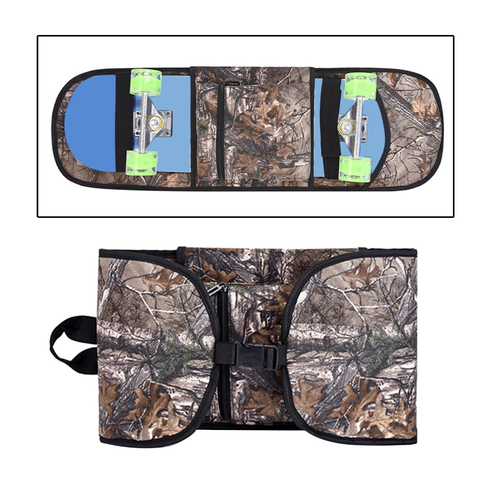 Skateboard Bag Double Tilt Skateboard Adjustable Shoulder Straps Backpack for Outdoor