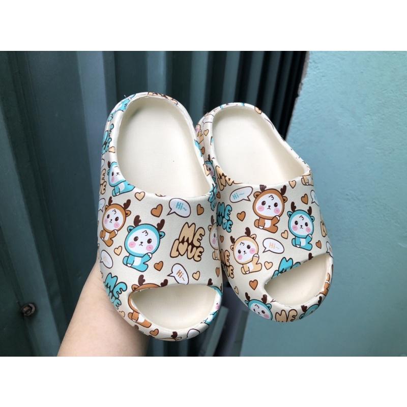 Dép bánh mì cho bé trai, bé gái in hình siêu dễ thương