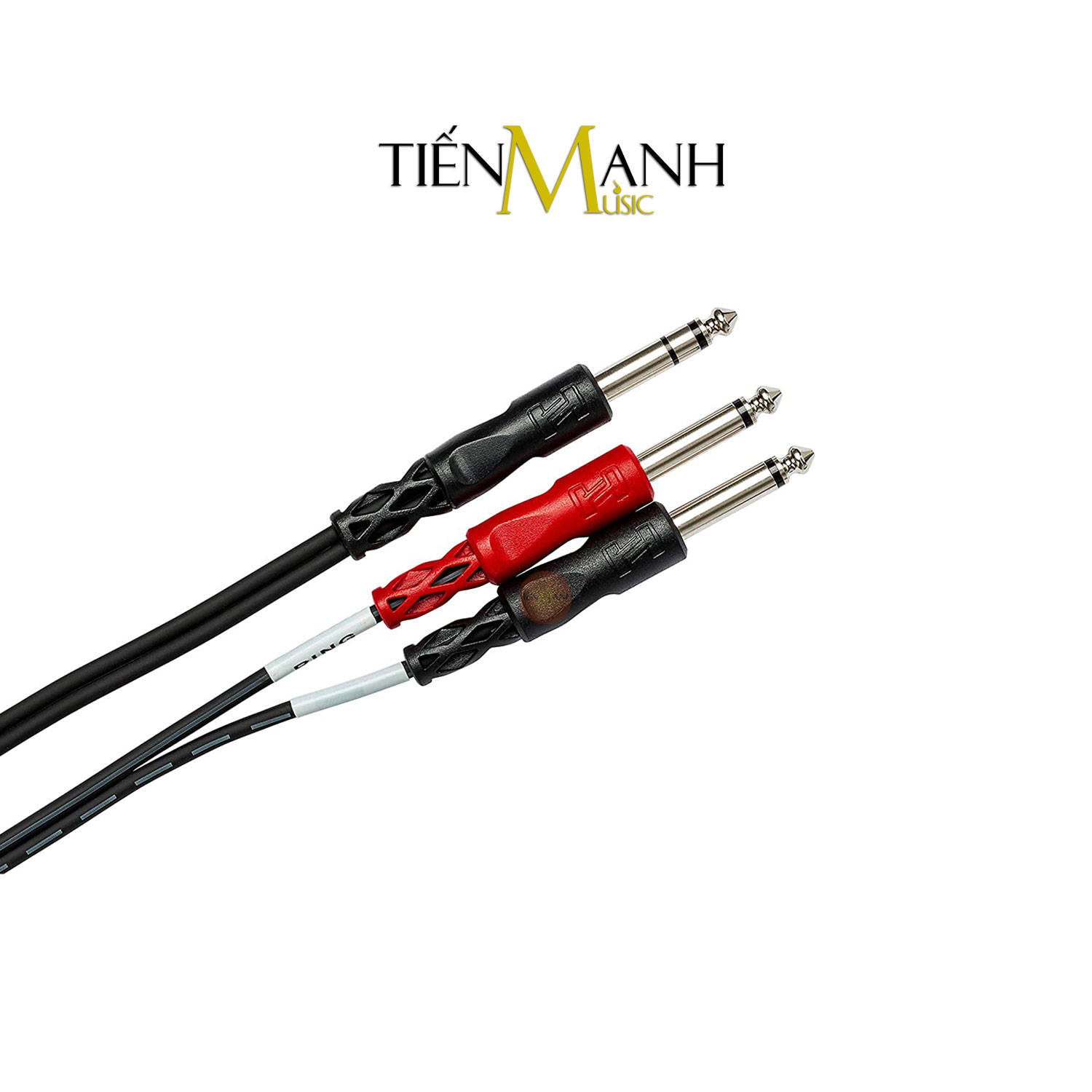 Dây Cáp Chia Tín Hiệu Chữ Y Hosa STP-202, STP203  Đầu 6ly Stereo TRS sang 2 Đầu 6ly Mono TS Cable 1/4 in STP202, STP203 Hàng Chính Hãng
