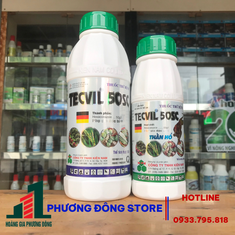 Thuốc trừ bệnh hiệu quả Tecvil 50SC 500ml, 1 lít
