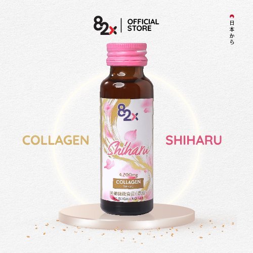 82X Nước uống COLLAGEN SHIHARU làm đẹp da , cấp ẩm đến từ Nhật Bản 50ml/lọ. (1 hộp )