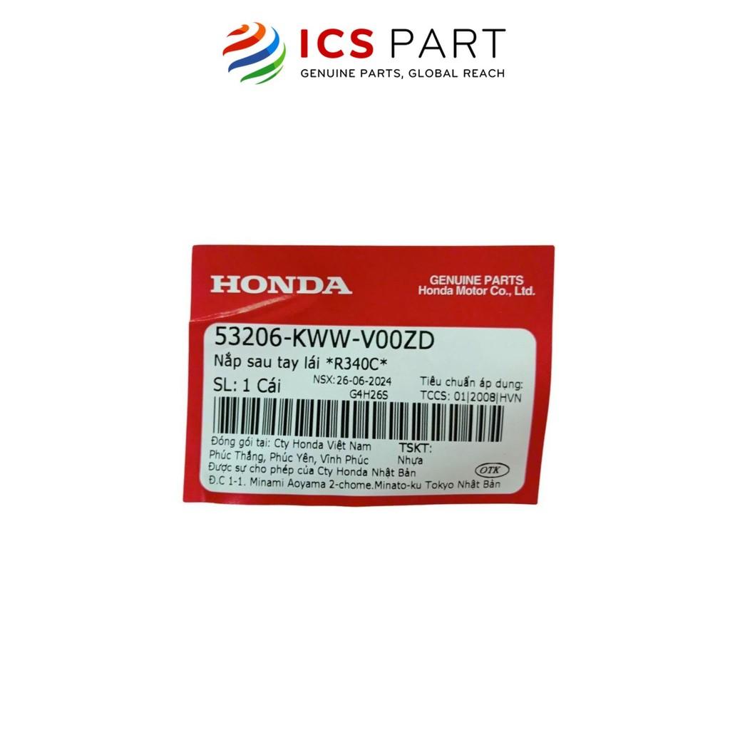 Nắp Sau Tay Lái (Nhựa Gáy) HONDA Wave Rsx 110 2010-2012 Đỏ Tươi R34C (53206KWWV00ZD)