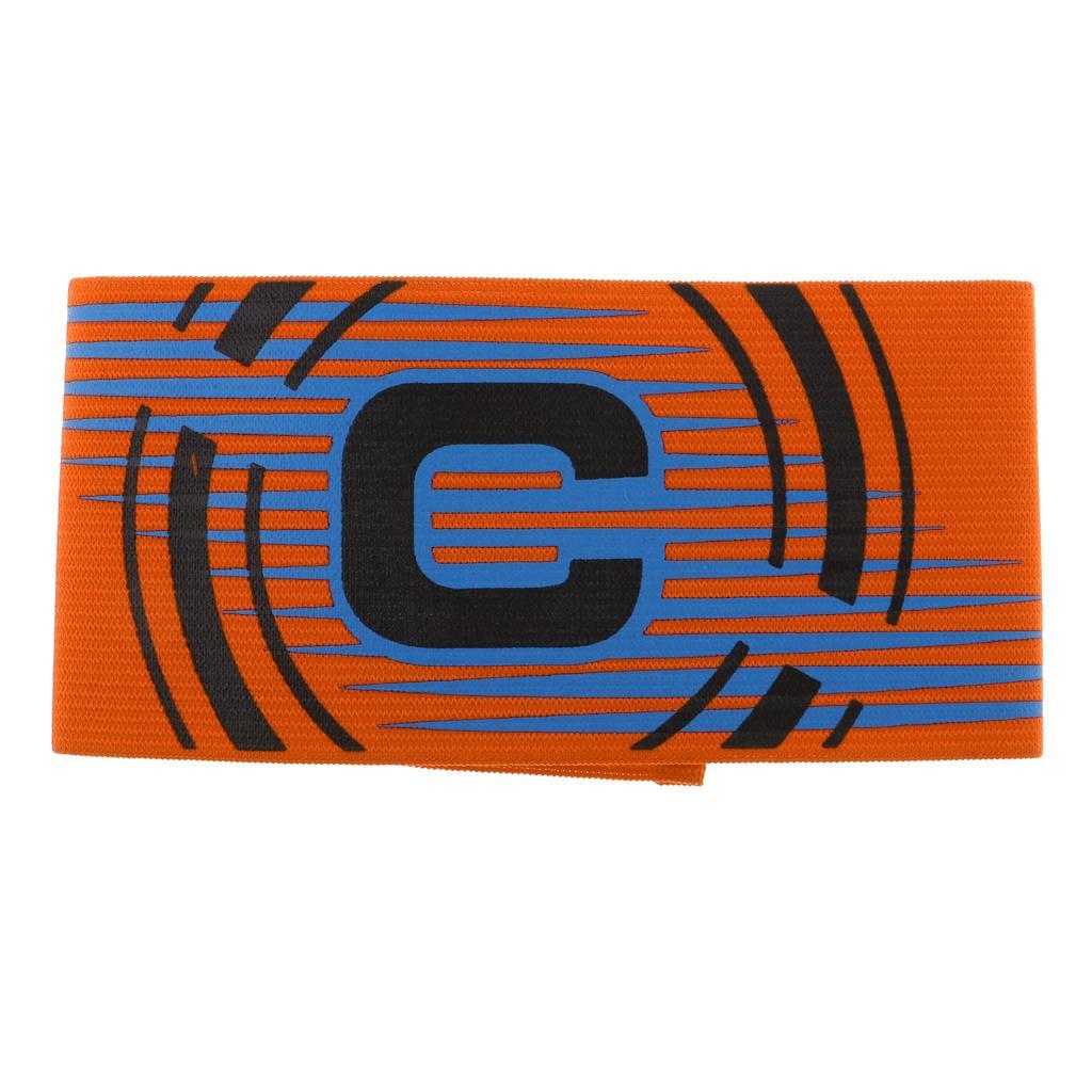 3-5pack Captain Armband Football Soccer Sports Adjustable Arm Bands Orange