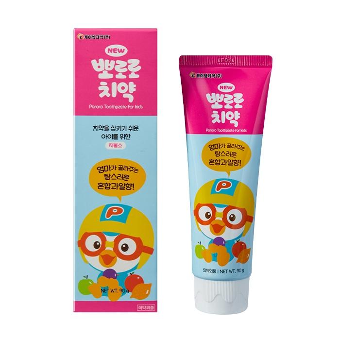 Kem Đánh Răng Cho Trẻ Em New Pororo Toothpaste For Kids 90g Gomi Mall