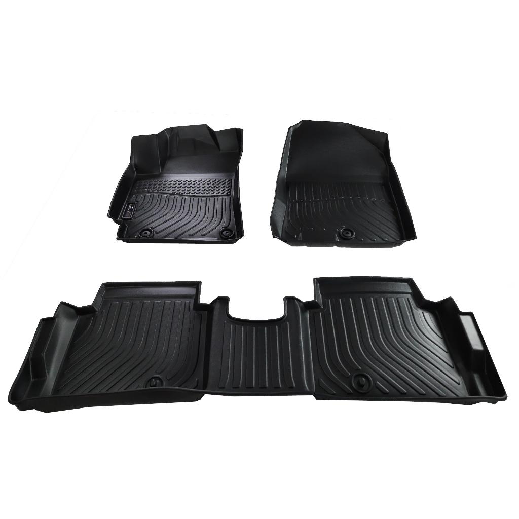 Thảm lót sàn xe ô tô Hyundai avante 2016 - nay Nhãn hiệu Macsim chất liệu nhựa TPE màu đen hàng loại 2