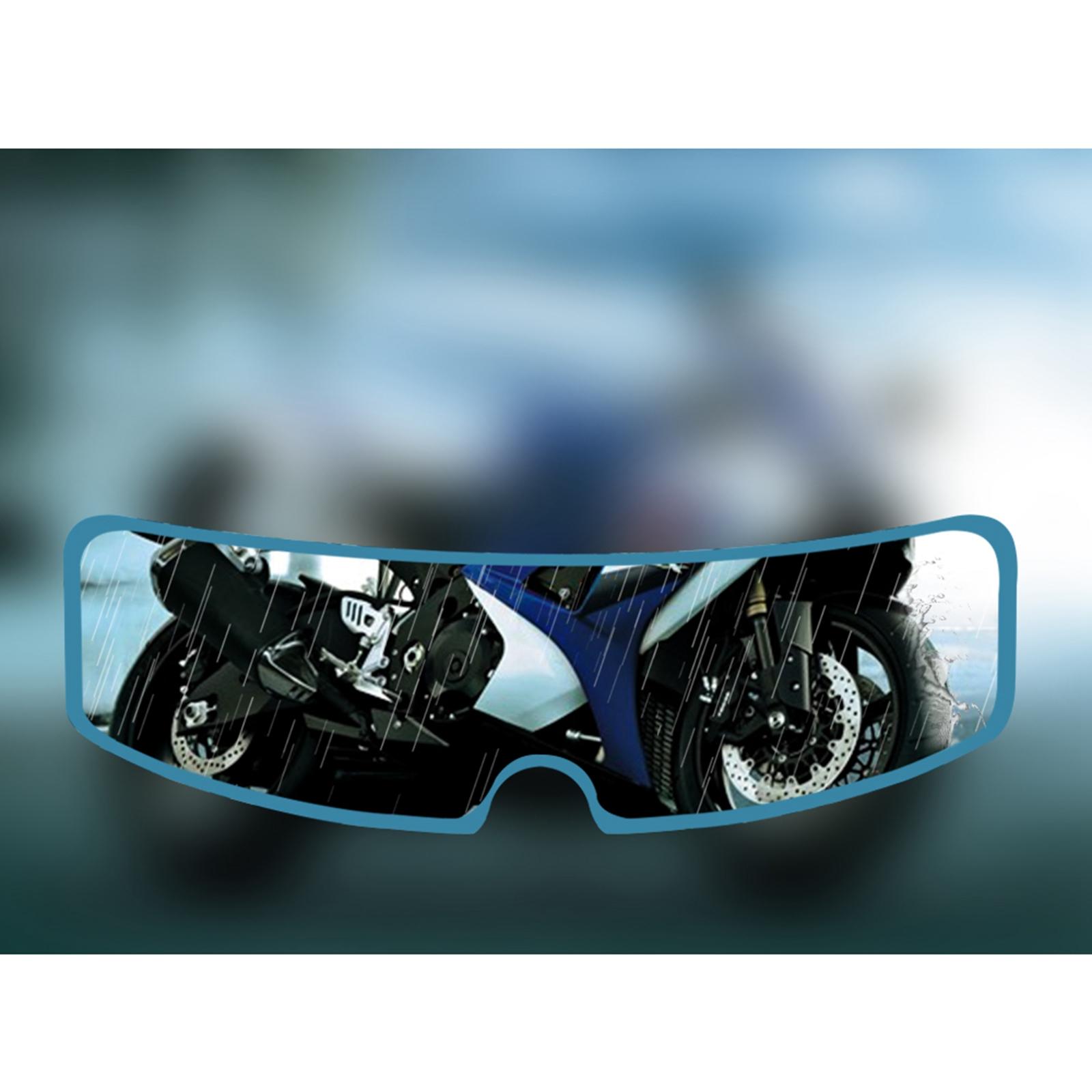 Blue Universal Motorcycle Lens Anti Fog Film Patch 23.5x8cm 9.25"x3.15"