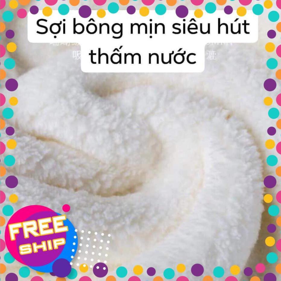 Khăn quấn tóc mau khô/khăn quấn tóc gội đầu cho mau khô