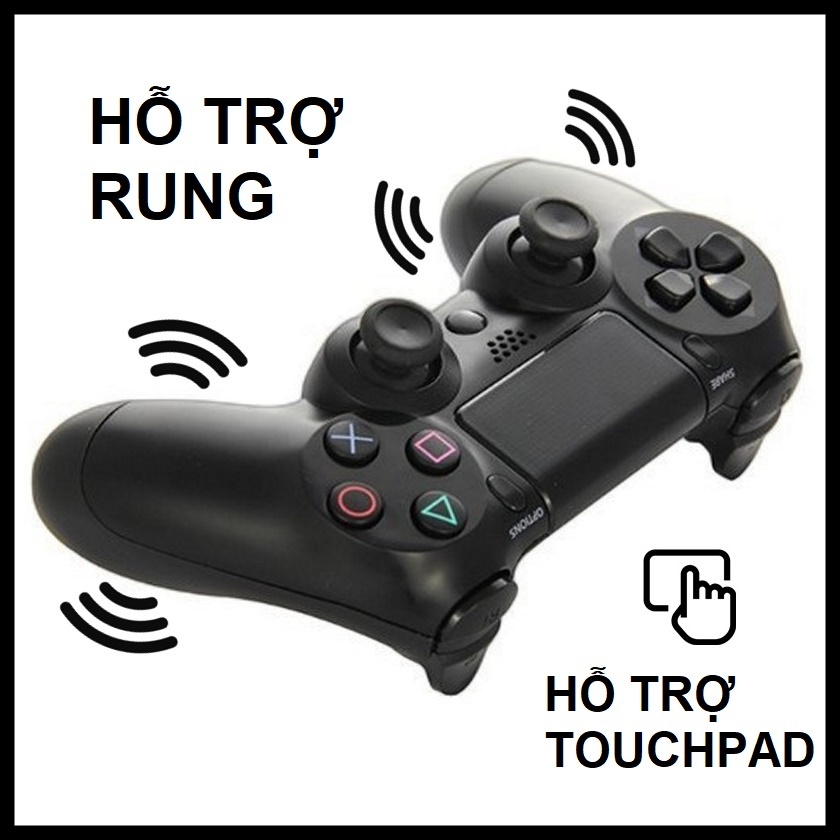 Gamepad Tay Game Không dây Bluetooth P4 cho máy tính điện thoại Laptop