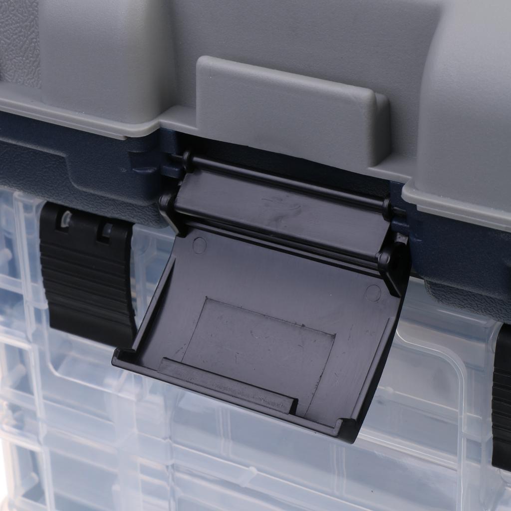 4 Layers Handheld Fishing Case High Strength Plastic Tackle Box Lures Case