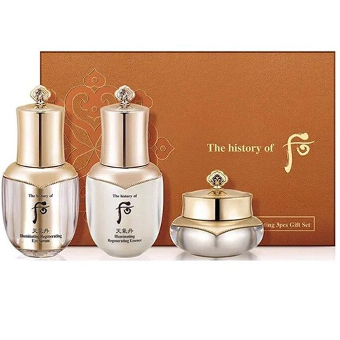 Bộ dưỡng trắng và chống lão hóa Whoo Cheongidan Illuminating 3pcs GWP