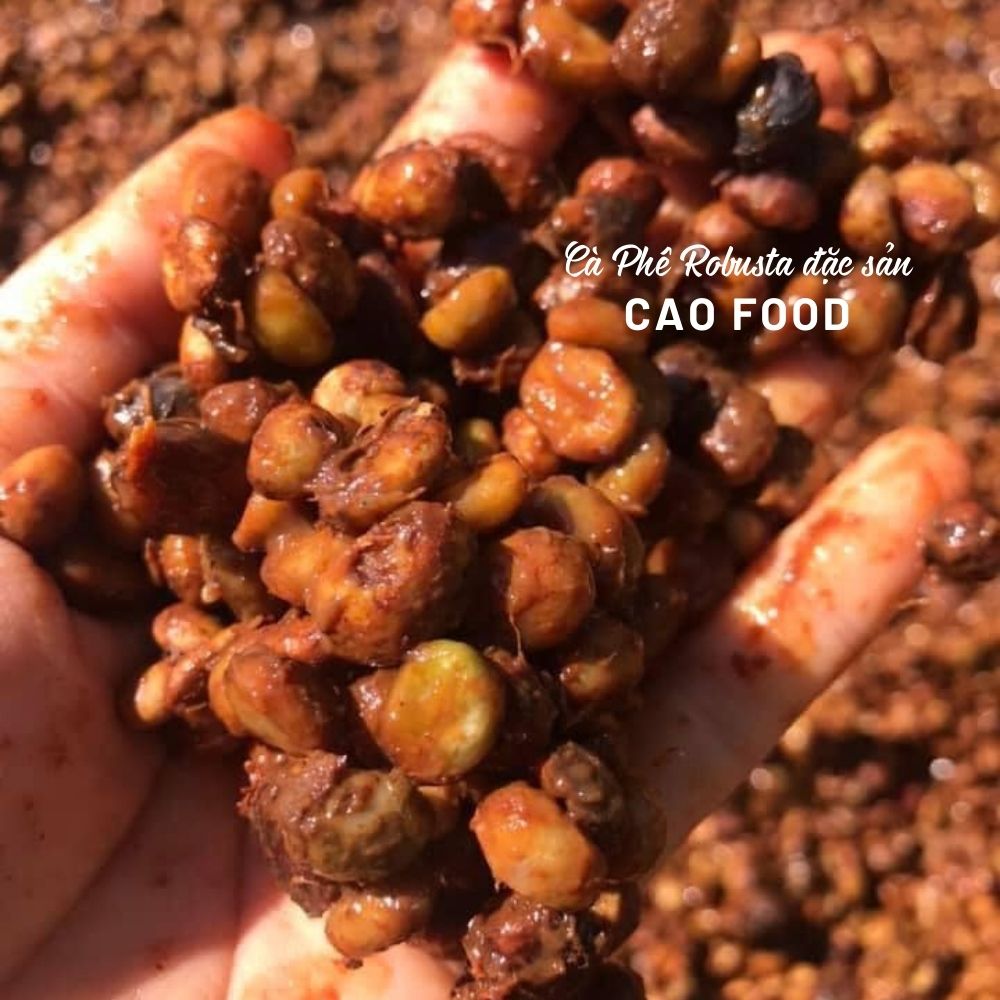 Cà phê Robusta Đaklak CAO FOOD từ 100% hạt cà phê robusta chín - đặc sản chế biến ướt Tây Nguyên cao cấp