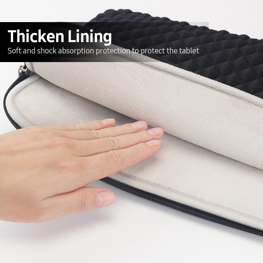 13.3/14/15in Túi Laptop Cao Chất Lượng Vải Nhiều Lớp Bảo Vệ Không Gian Lớn Mỏng & Nhẹ làm Dày Lót Đen Chống Nước