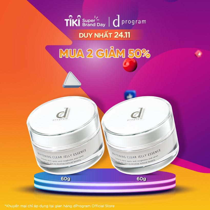 [Mua 1 Tặng 1] - Tinh Chất Dưỡng Trắng Da dProgram Dạng Jelly 60g