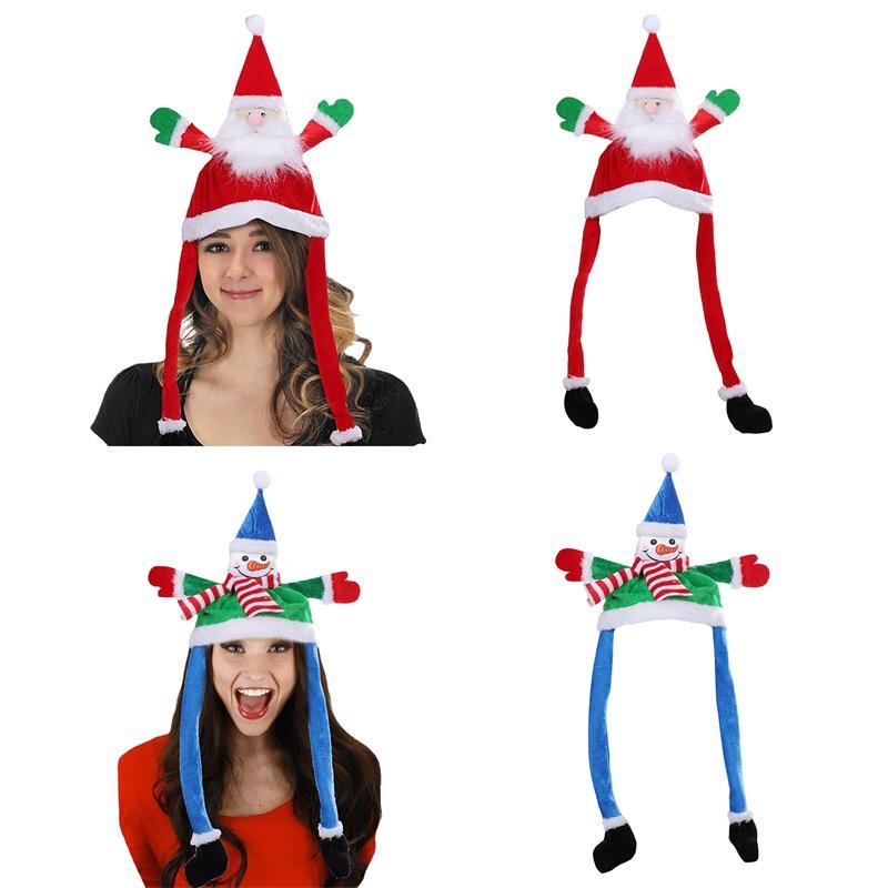 2 Chiếc Người Tuyết Ông Già Noel Nón Giáng Sinh, Hoạt Hình Mới Lạ Lễ Hội Cosplay Bộ Trang Phục Đạo Cụ Cho Sinh Nhật, Giáng Sinh, Halloween
