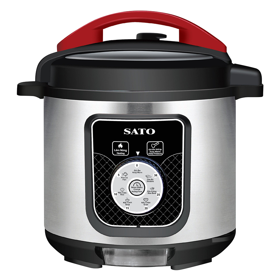 Nồi Áp Suất Đa Năng Sato ST-614PC (6L) - Hàng chính hãng