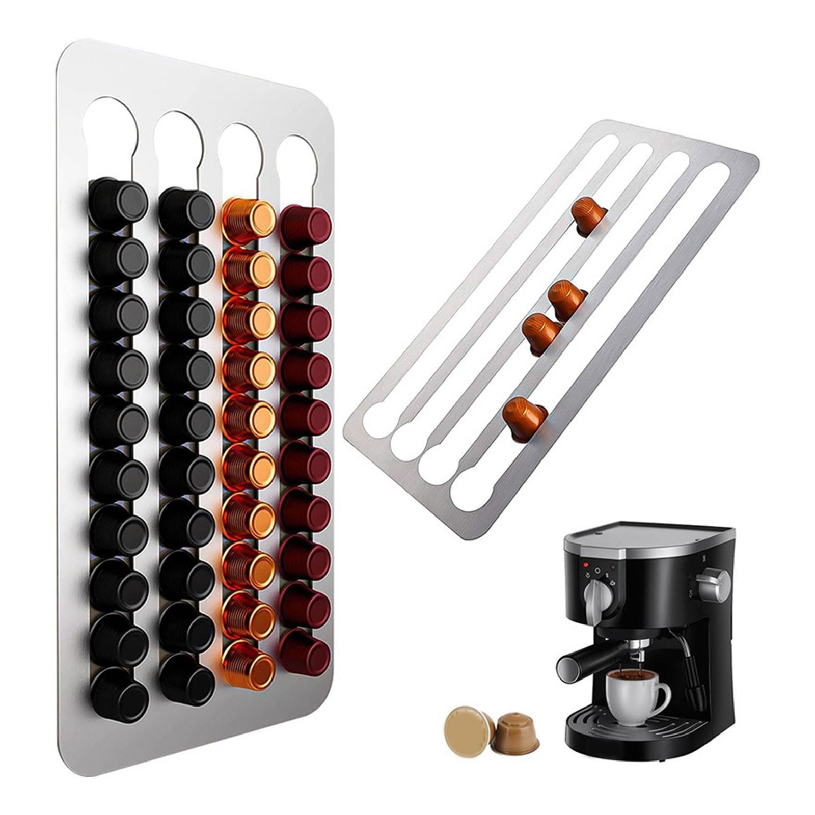 Wall Mount Coffee Pod Holder Holds 40 41x22cm Capsule Holder for Coffee
