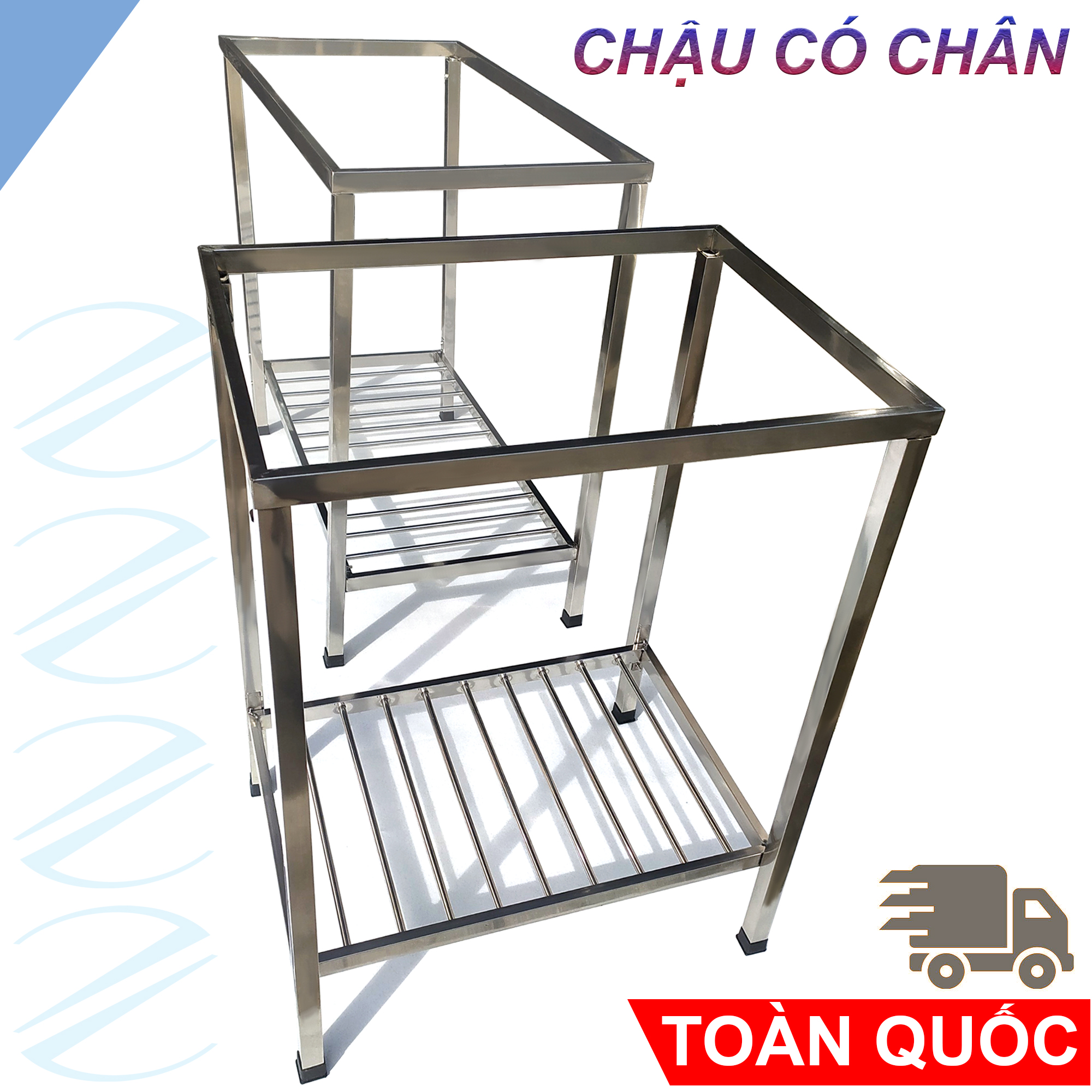 Bộ Chậu rửa bát Tân Á Đại Thành RA21 Loại 1 Hộc 1 Cánh Có Chân Kèm Vòi Nước Lạnh - Hàng chính hãng Tặng rổ rút, dây cấp, đầu nối ống xả