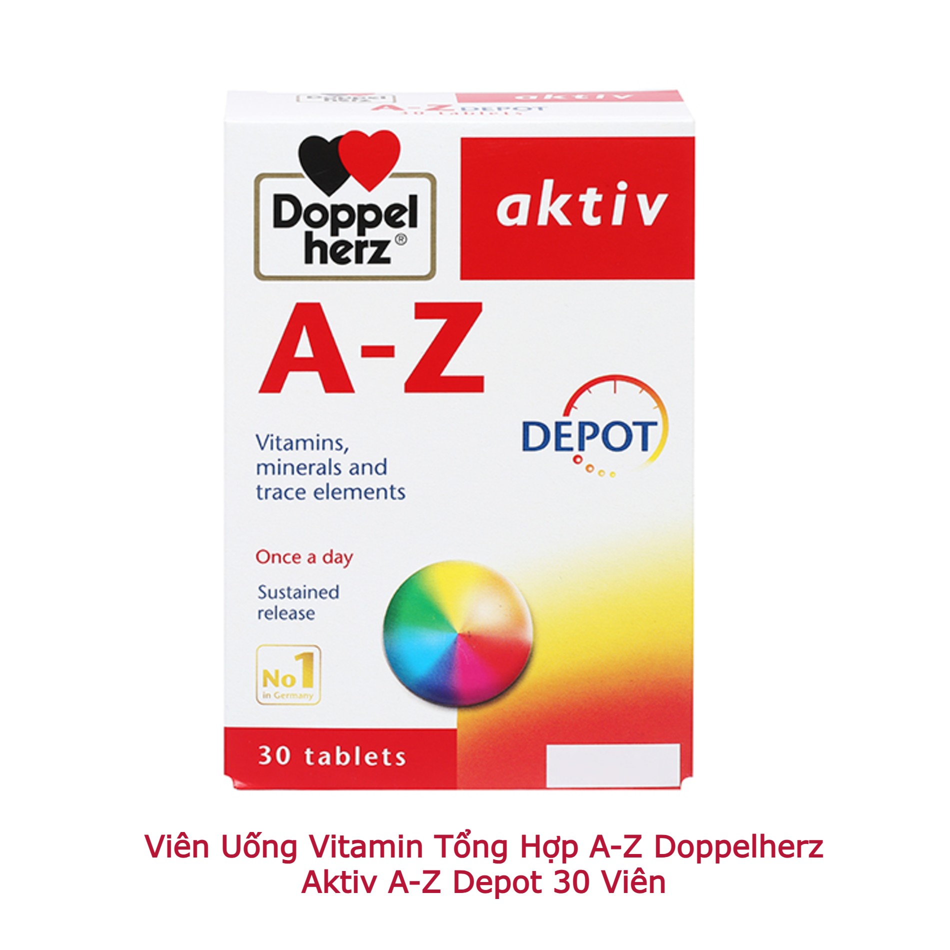 Viên Uống Vitamin Tổng Hợp A-Z Doppelherz Aktiv A-Z Depot 30 Viên