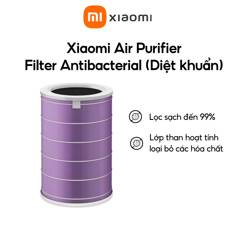 Lõi Lọc Không Khí Xiaomi Mi Air Purifier Filter (Tím) - Hàng chính hãng