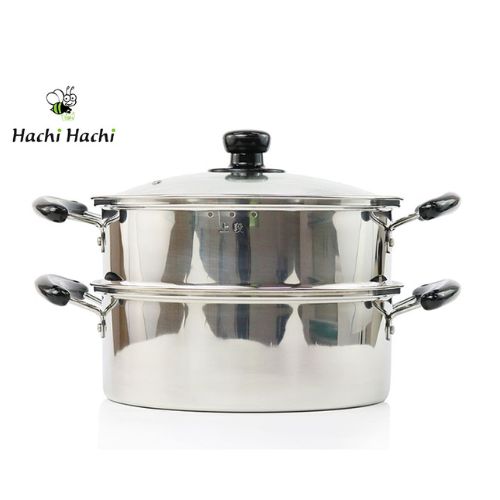 Nồi inox Pearl Metal 26cm hấp thức ăn (2 tầng)