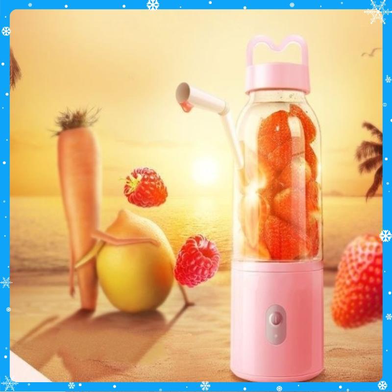 Máy xay sinh tố mini cầm tay 500ml dùng sạc không dây tiện lợi di chuyển. Shop giao mầu ngãu nhiên - Hàng Chất Lượng