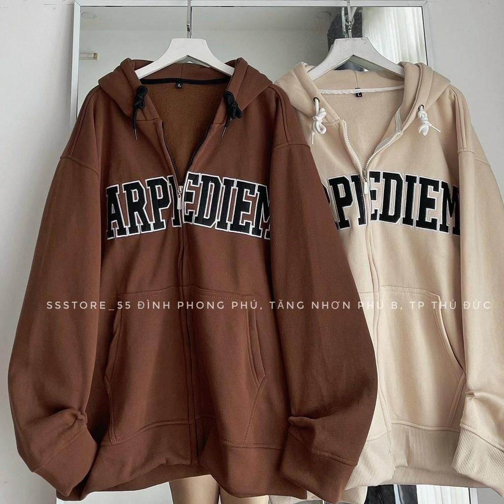 Aó Khoác Hoodie & Sweater Nam Nữ Họa Tiết Chữ ARPLEDIEM Chất Nỉ Mềm Mịn Form Dưới 70kg Có Nón Che Nắng Cực Êm