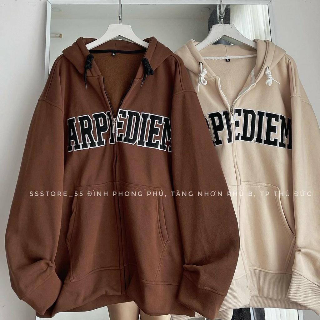 Aó Khoác Hoodie &amp; Sweater Nam Nữ Họa Tiết Chữ ARPLEDIEM Chất Nỉ Mềm Mịn Form Dưới 70kg Có Nón Che Nắng Cực Êm