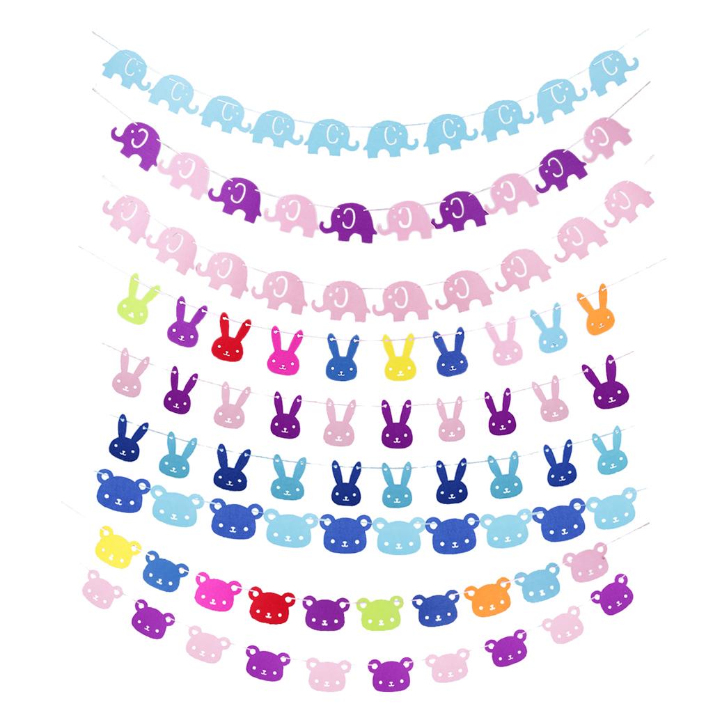 10 Pieces Kids Baby Shower Girl Boy Bunting Garland Hanging Banner Flags CHRISTENING PARTY