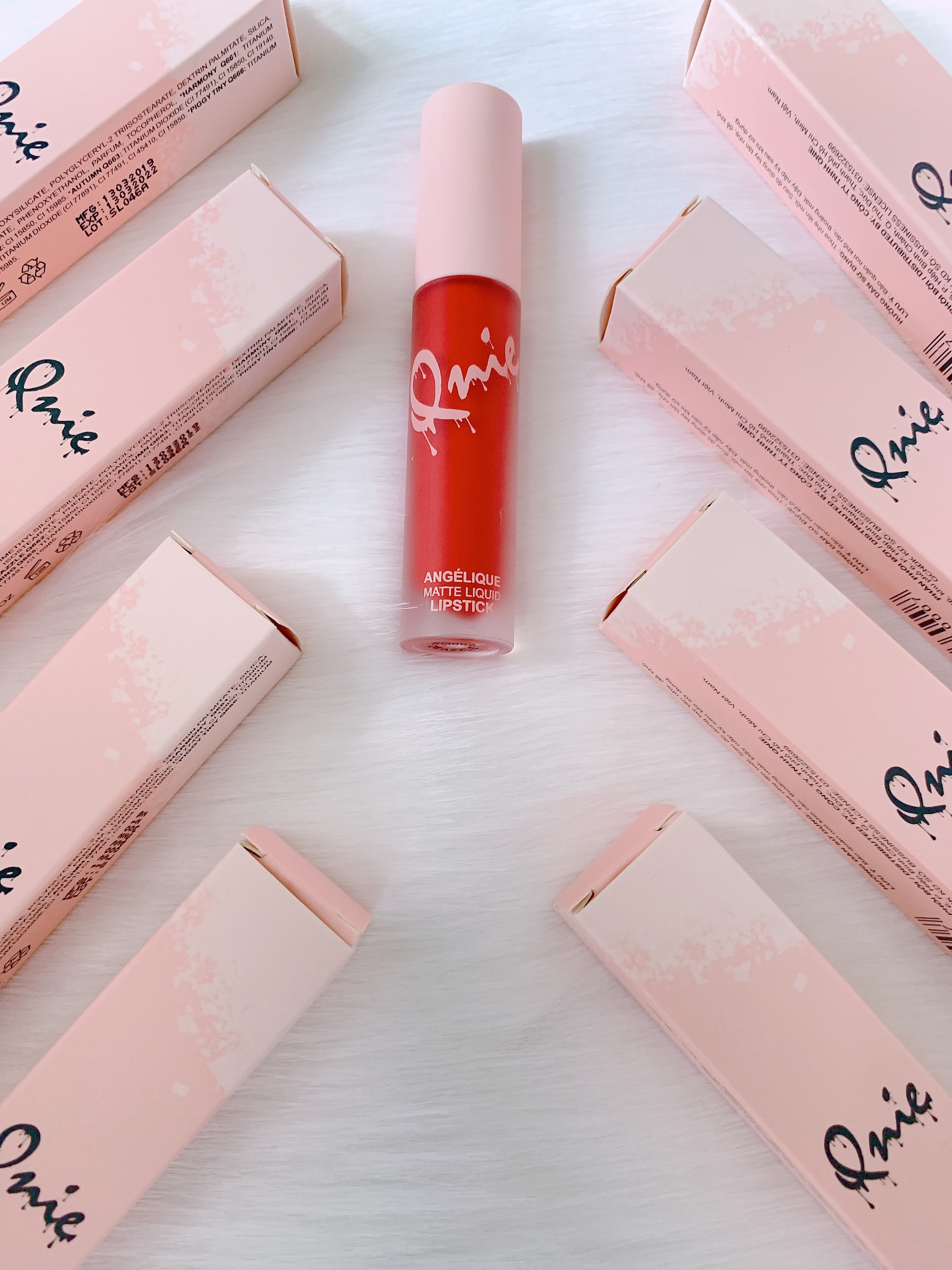 Son môi kem lì mềm mịn Angélique Matte Liquid Lipstick 4,5gr