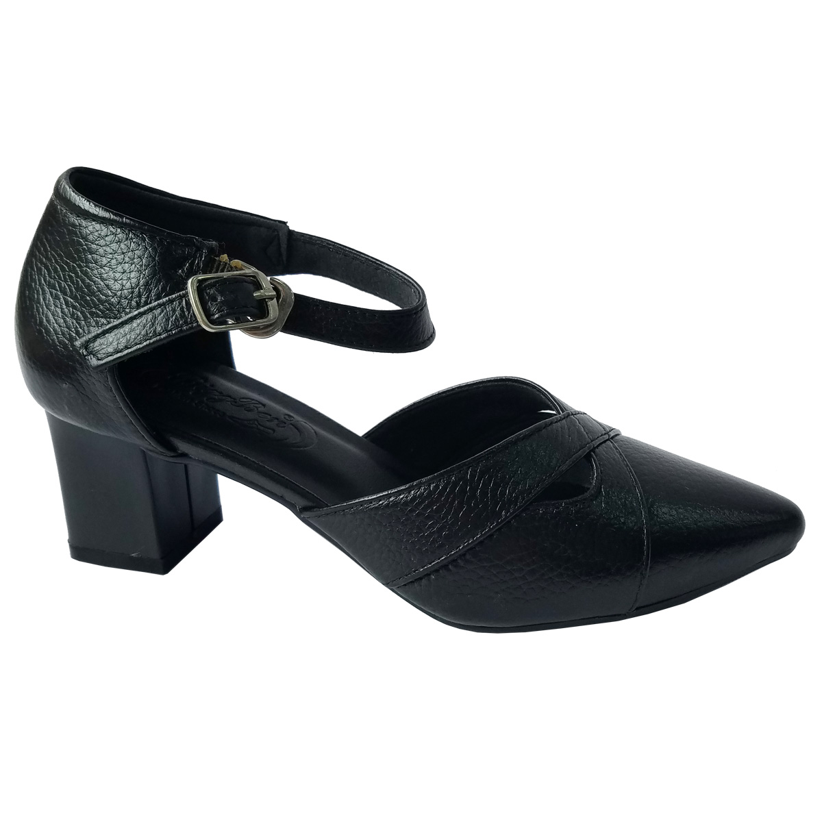 Giày Sandal Cao Gót Da Bò BIGGBEN Cao 5 Phân SDCG154