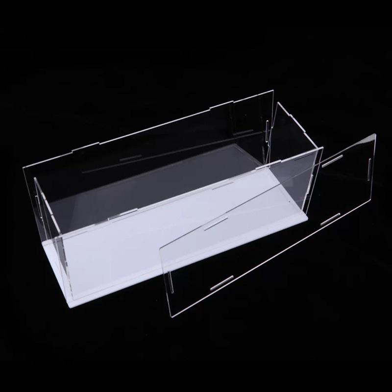 Cao 55,60,70,80cm, Size lớn,dày 3mm, Hộp mica trưng bày sản phẩn, thiết kế theo yêu cầu - Đế Trắng sữa