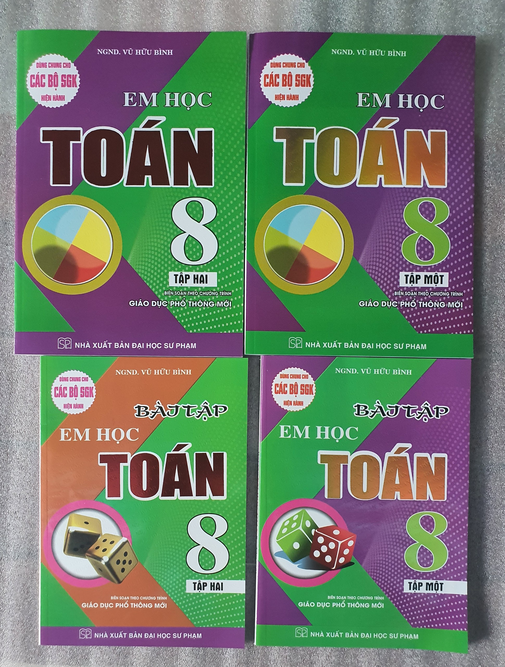 Combo Em Học Toán + Bài Tập Em Học Toán Lớp 8