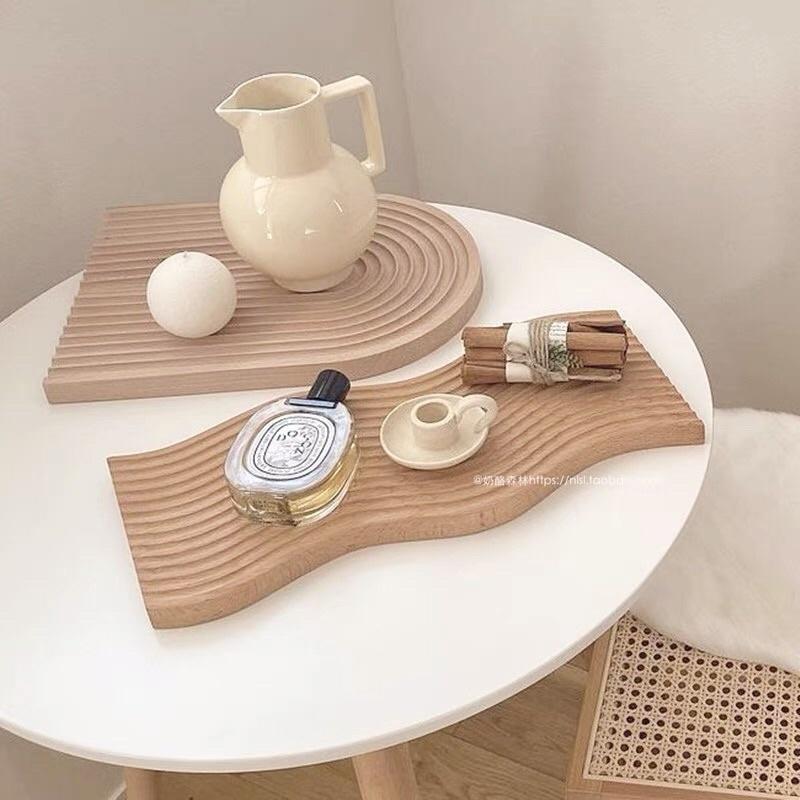 Khay decor bằng gỗ phong cách Bắc Âu