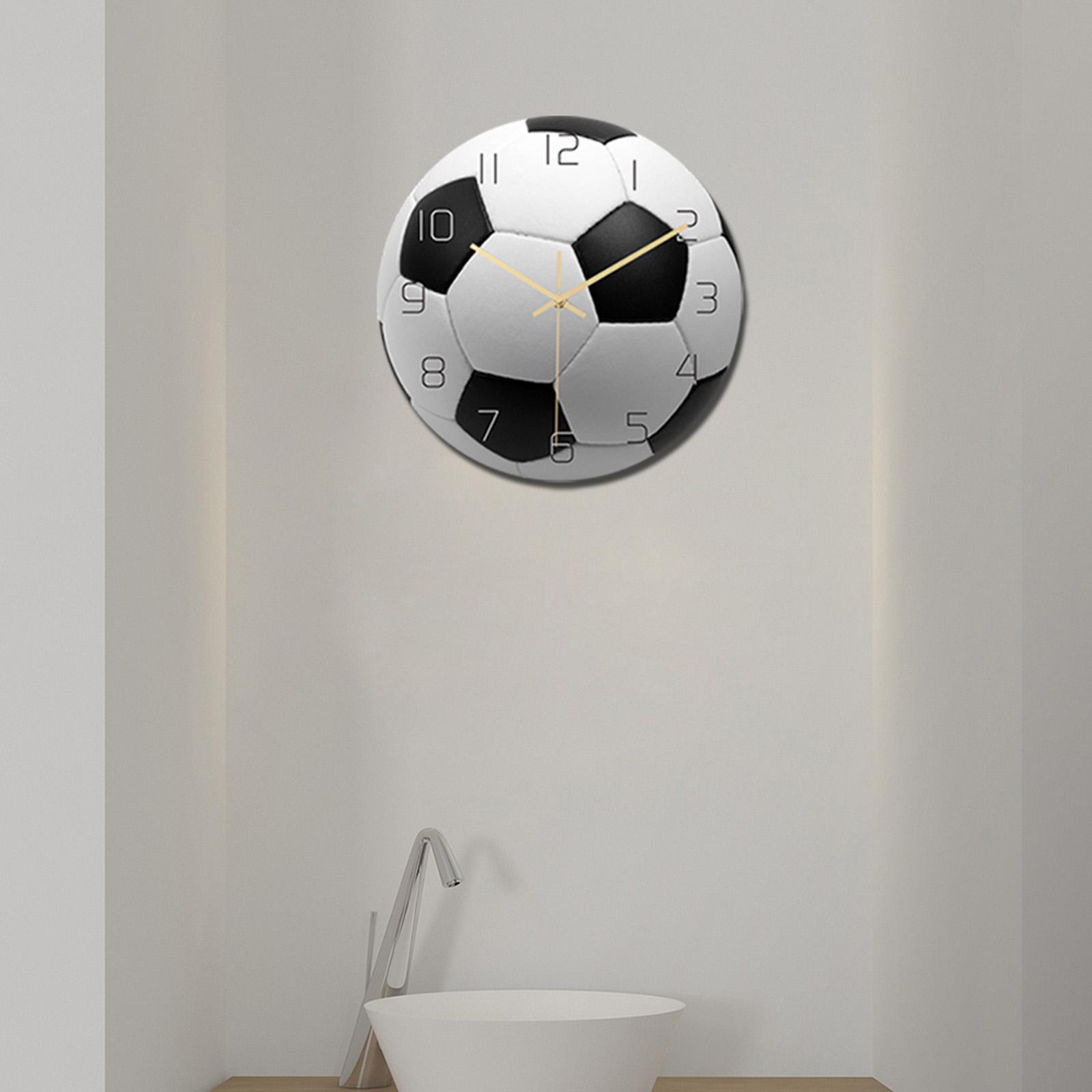 Wall Clock Battery Operated 30cm Round Clock for Home school Kids Bedroom Decor