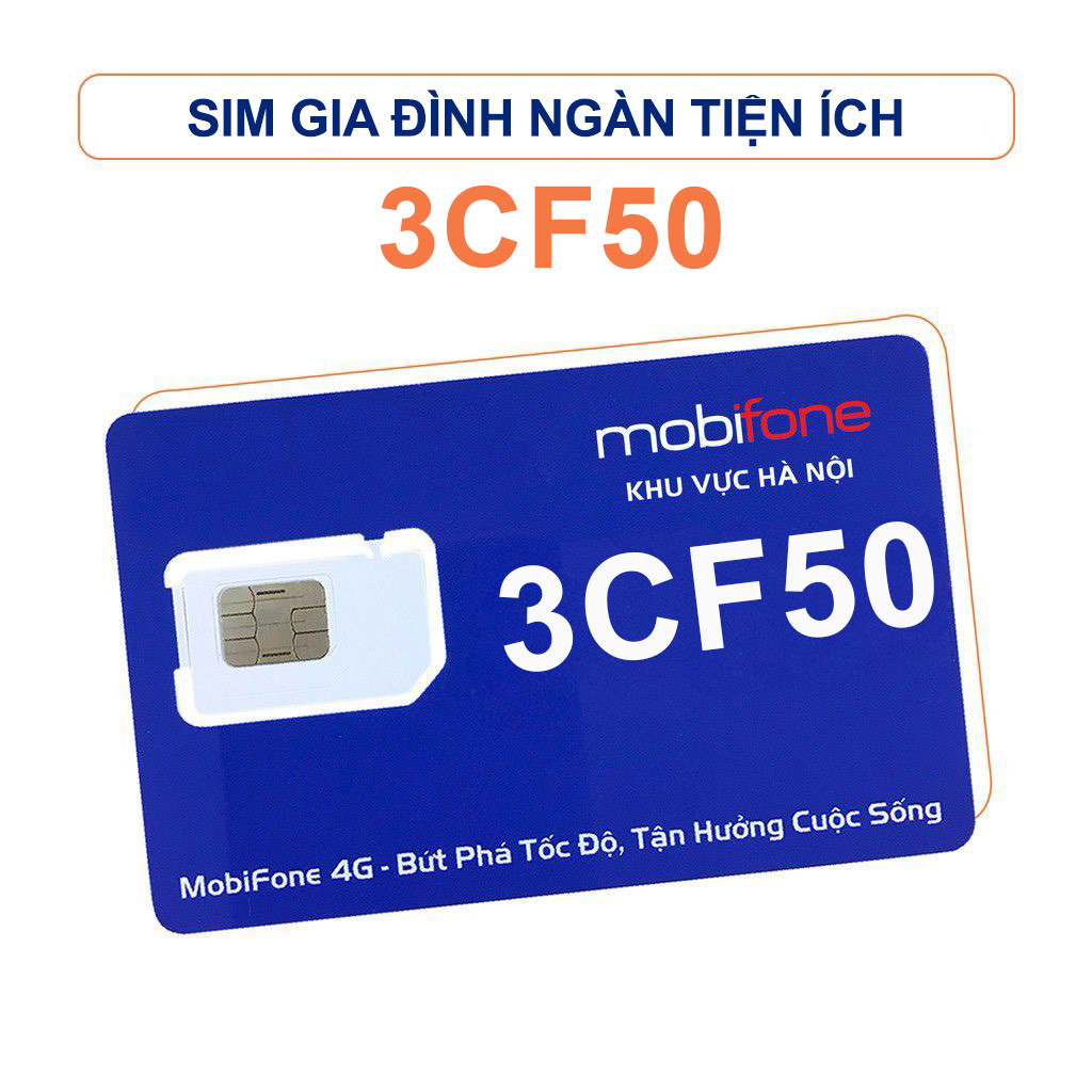 Sim shipper MobiFone chính hãng 3CF50 - Rẻ bất ngờ