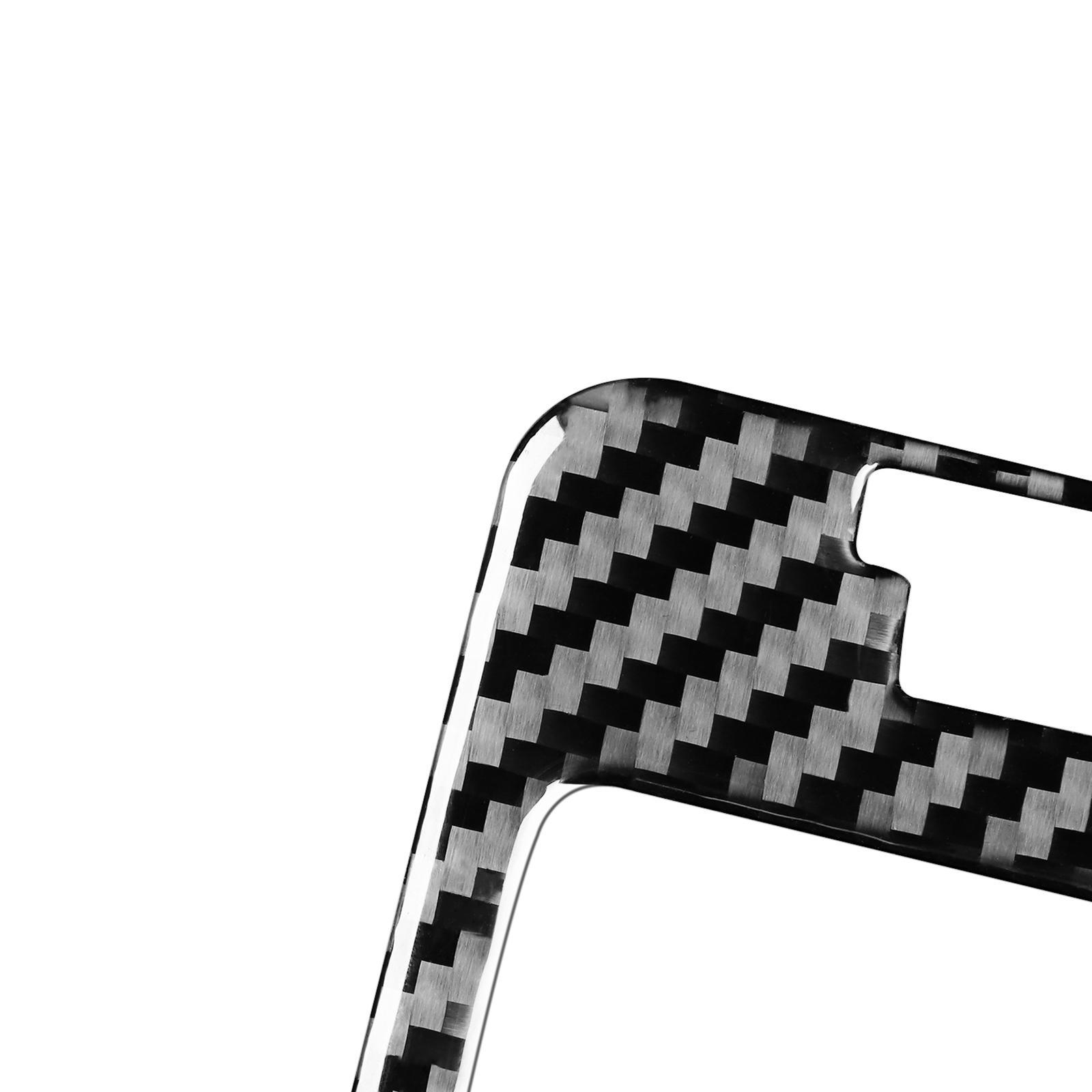 Carbon Fiber Car Interior Gear  Panel cover Replaces Protectors Stickers Guard for Easy to Install