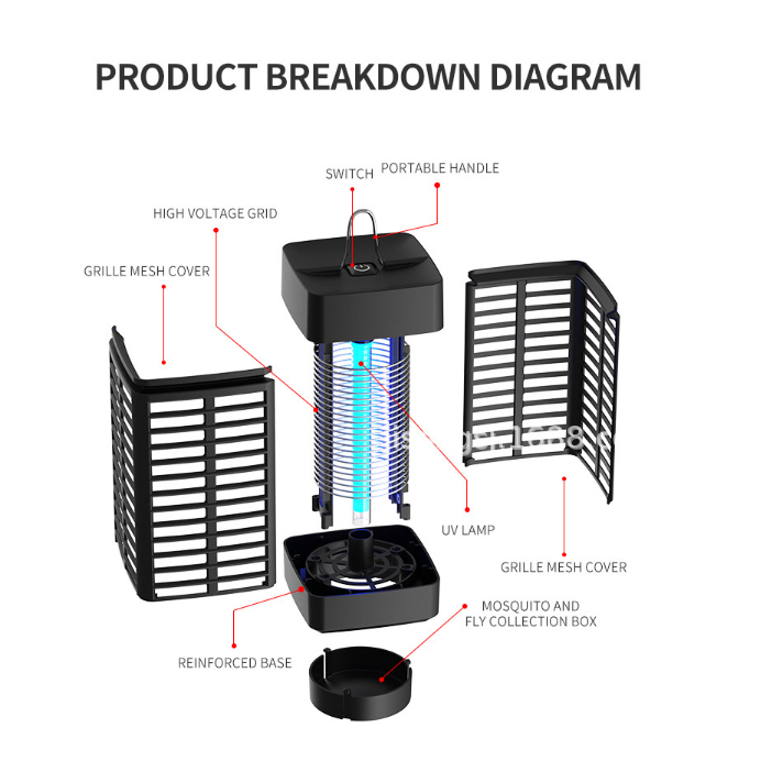 Đèn Diệt Muỗi UV WAVE 360°