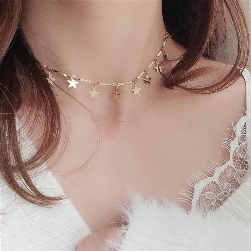 Vòng cổ ngôi sao năm cánh điệu đà nữ tính