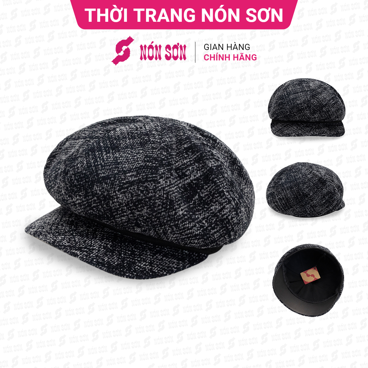 Mũ Beret NÓN SƠN chính hãng MC012B-XM1HV