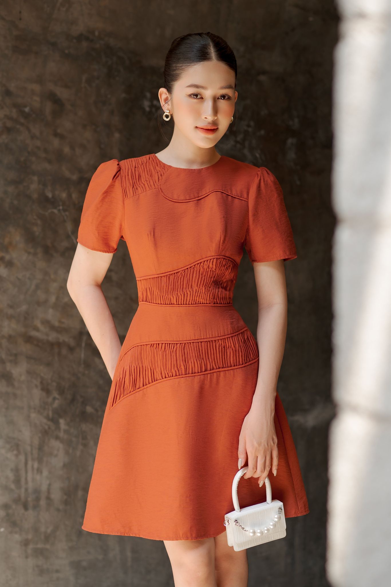 OLV - Đầm Nuna Rust Dress