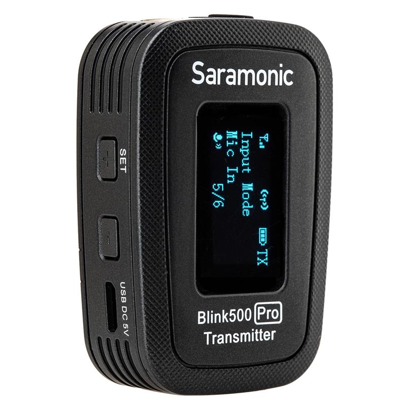 Micro thu âm không dây Saramonic Blink 500 Pro B4 cổng Lighting cho Iphone, Ipad ( 2phát + 1thu) - Hàng Chính Hãng