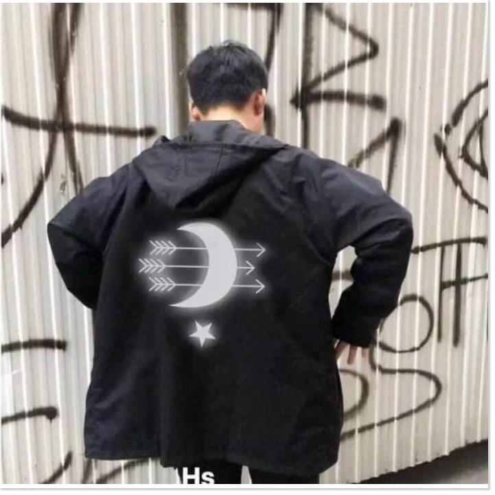 ÁO KHOÁC DÙ PHẢN QUANG UNISEX MŨI TÊN MẶT TRĂNG CỰC CHẤT SIÊU ĐẸP THỜI TRANG KING FASHION