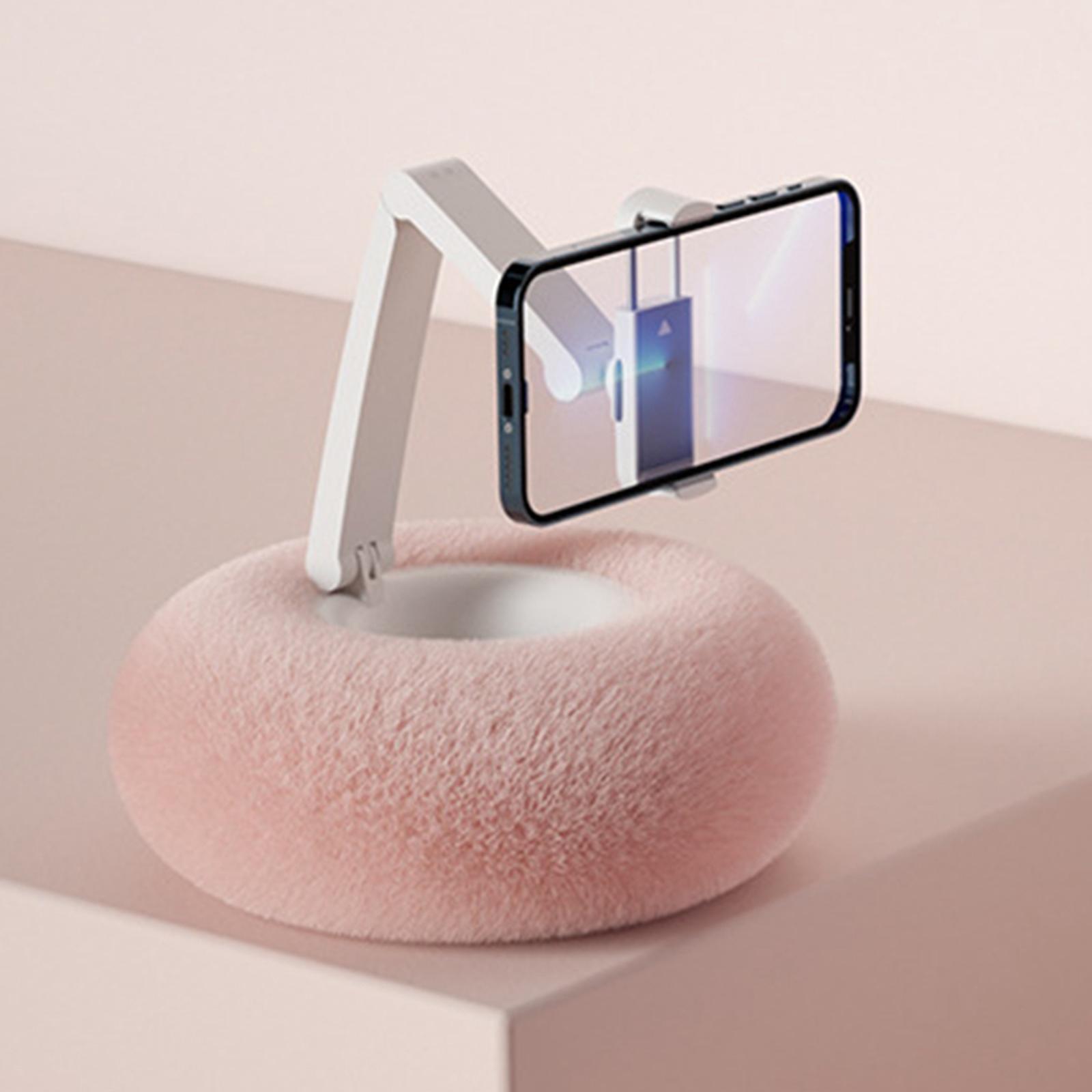 Mobile Phone Holder Cushion Stand Clip Clamp for NightStand Office Decor