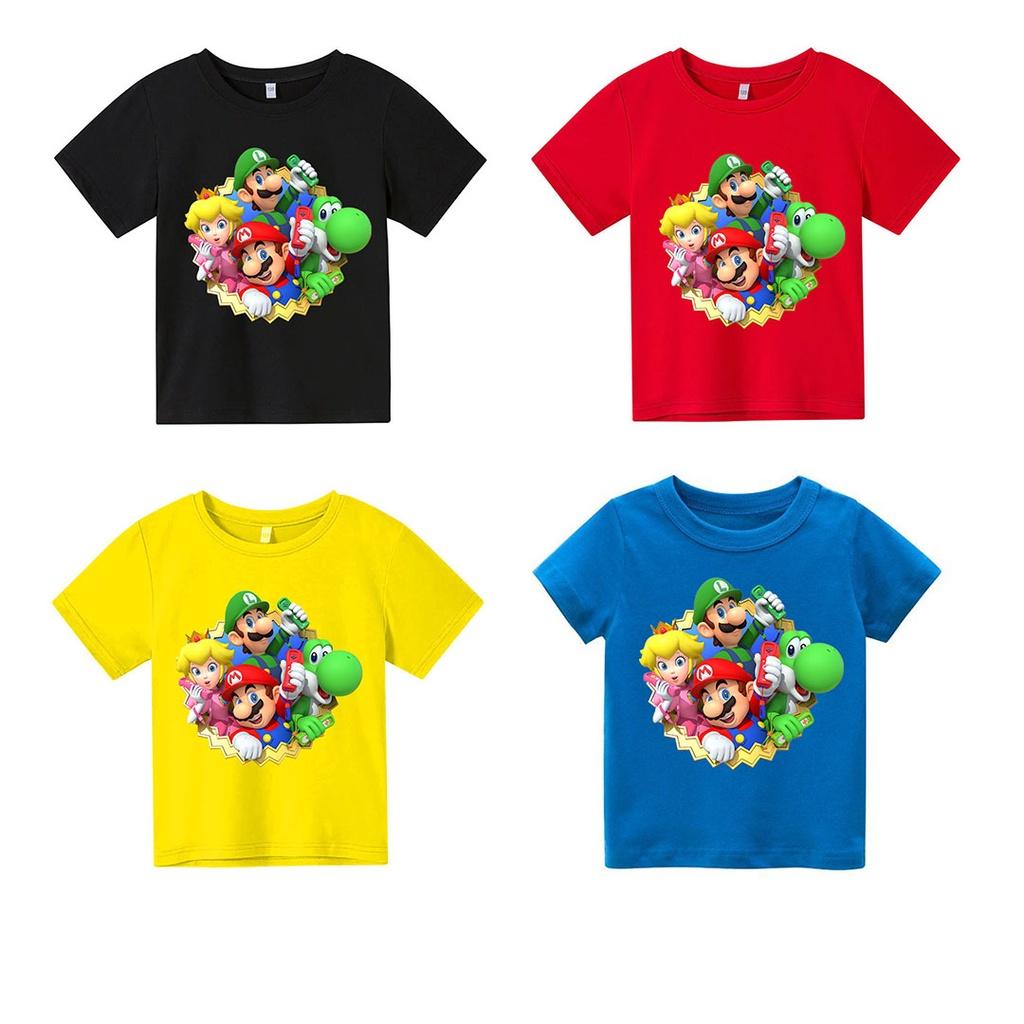 Áo thun trẻ em Super Mario Có size người lớn, King Cotton