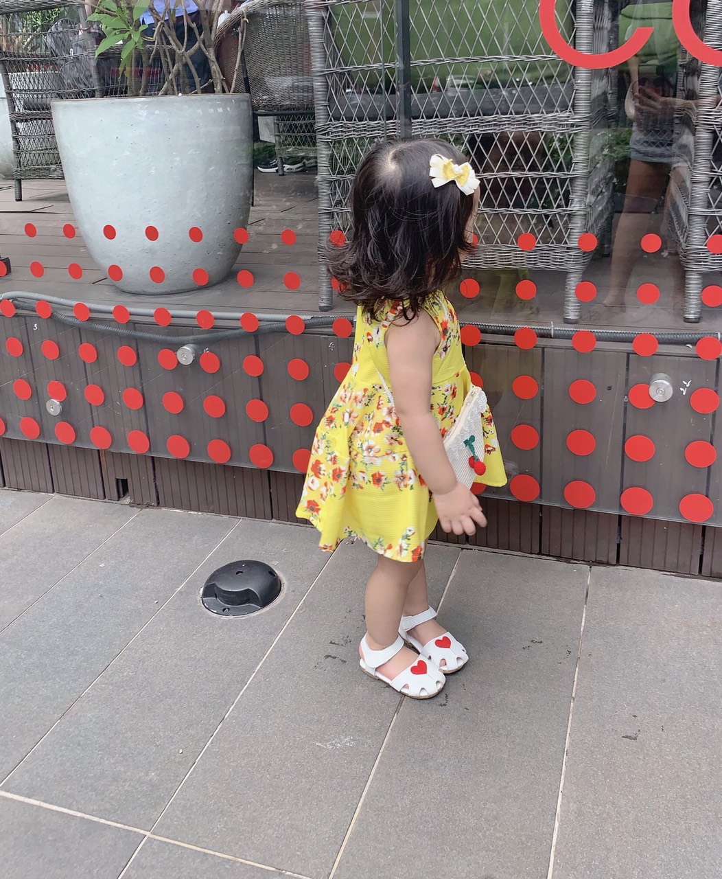 Váy hoa màu sắc Lennco