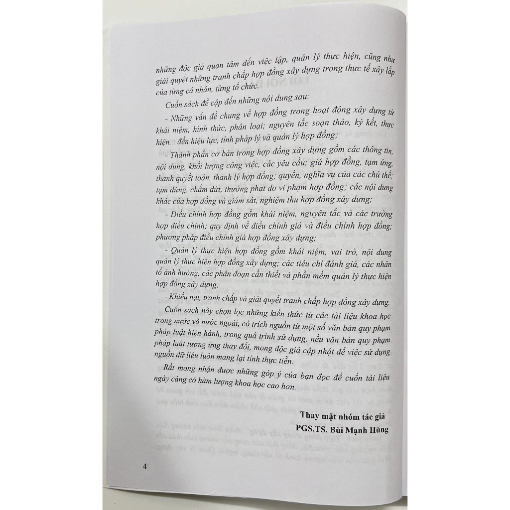 Hợp đồng trong xây dựng