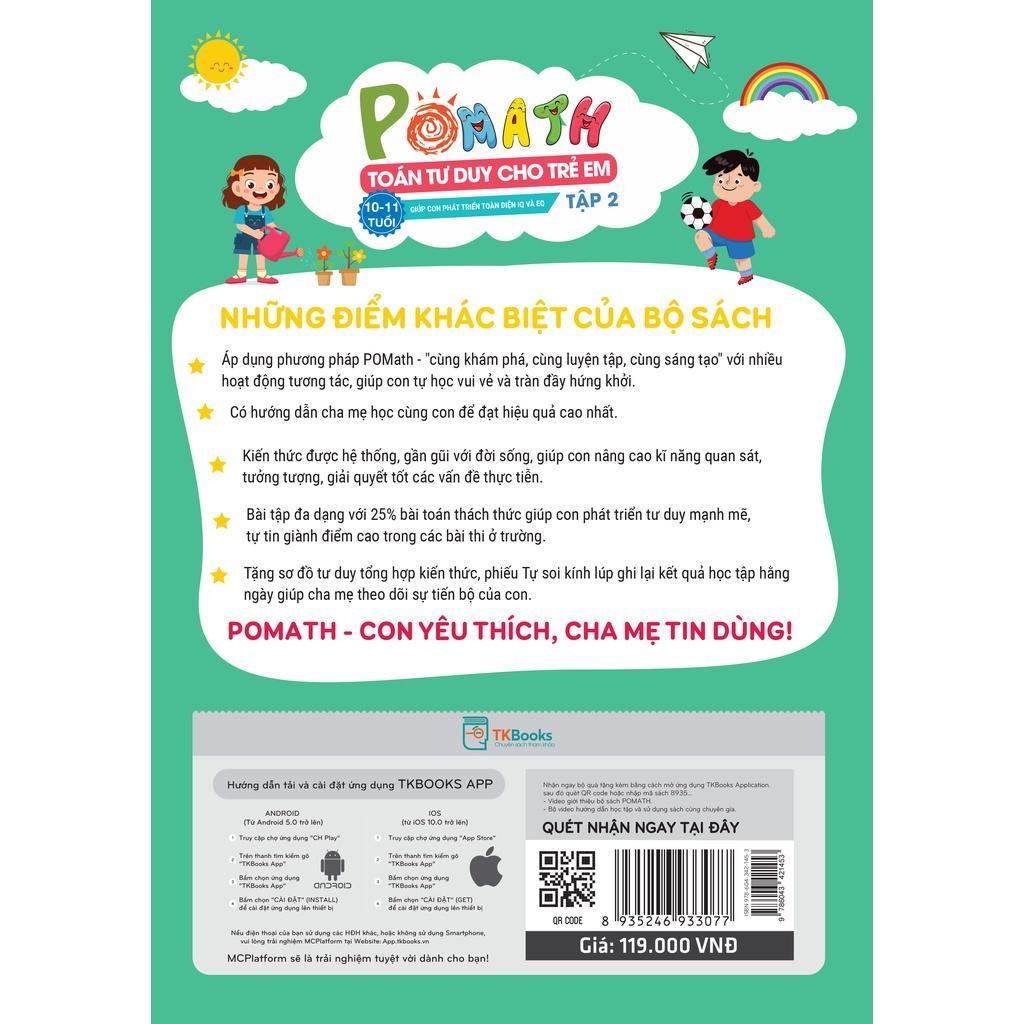Pomath Toán tư duy cho trẻ em lớp 5 - tập 2 - Bản Quyền